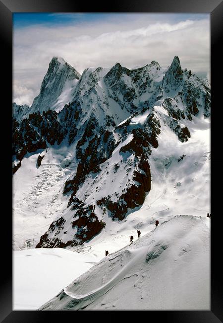 Chamonix Mont Blanc Massif France Framed Print by Andy Evans Photos