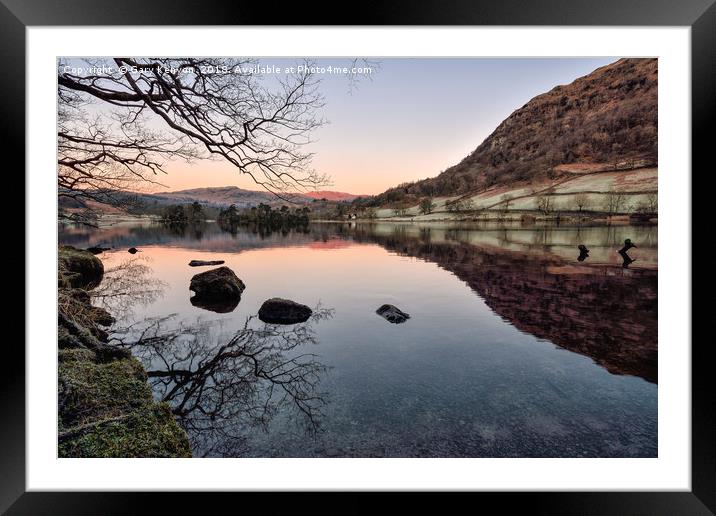 Sunsrise At Rydalwater Framed Mounted Print by Gary Kenyon
