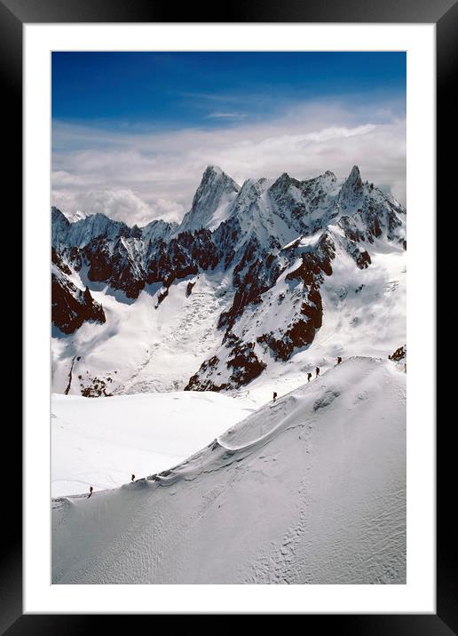 Chamonix Mont Blanc Massif France Framed Mounted Print by Andy Evans Photos