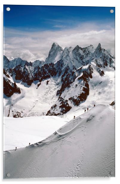 Chamonix Mont Blanc Massif France Acrylic by Andy Evans Photos