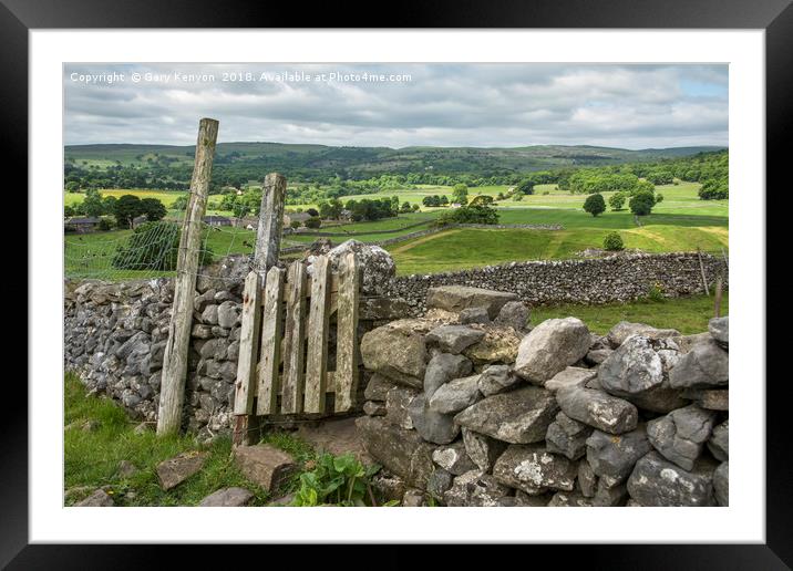 Yorkshire Views  Newbiggin Framed Mounted Print by Gary Kenyon