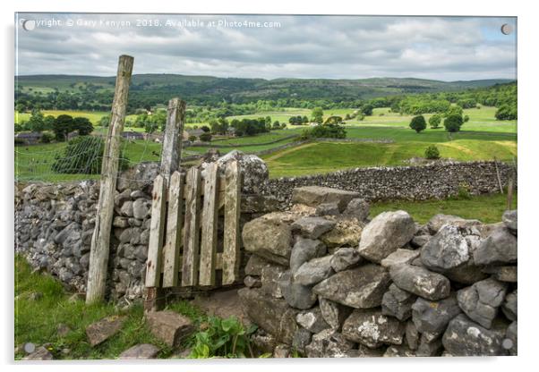Yorkshire Views  Newbiggin Acrylic by Gary Kenyon