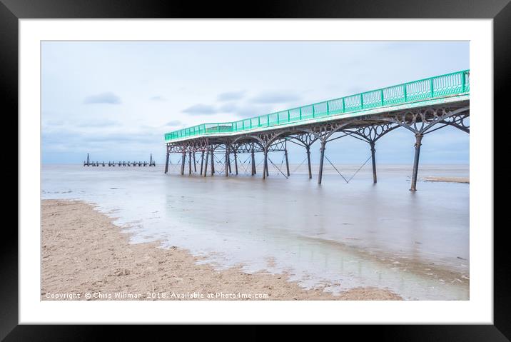 Lytham St Annes Pier Framed Mounted Print by Chris Willman
