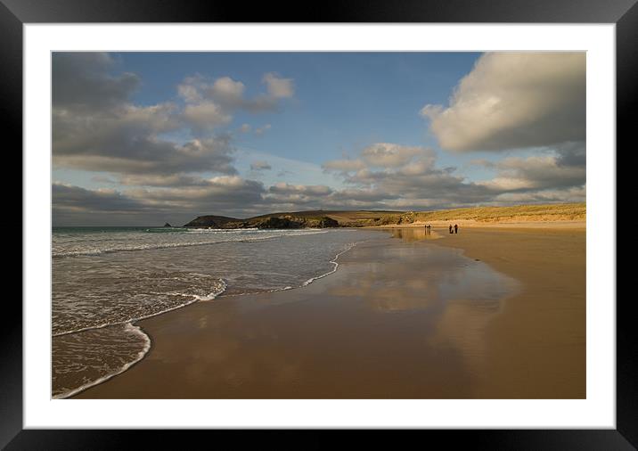 Constantine Bay and Trevose Head Framed Mounted Print by Pete Hemington