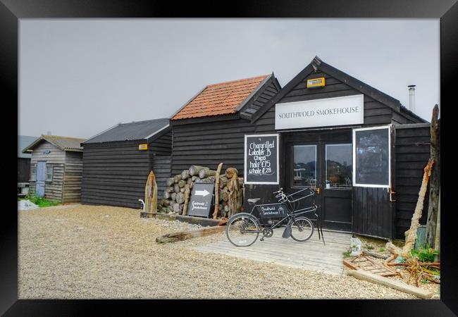 Southwold Smokehouse Framed Print by Diana Mower