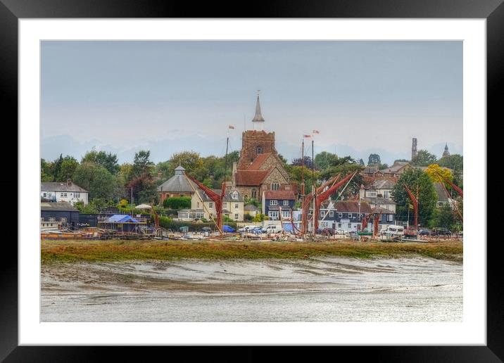 The Hythe  Quay Maldon  Framed Mounted Print by Diana Mower