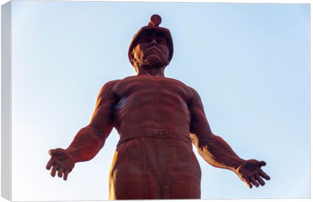 Guardian of Six Bells Mining Memorial Canvas Print by Dean Merry