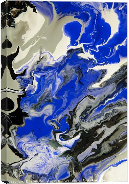 The Rivers of Babylon. Abstract Fragment Canvas Print by Jenny Rainbow