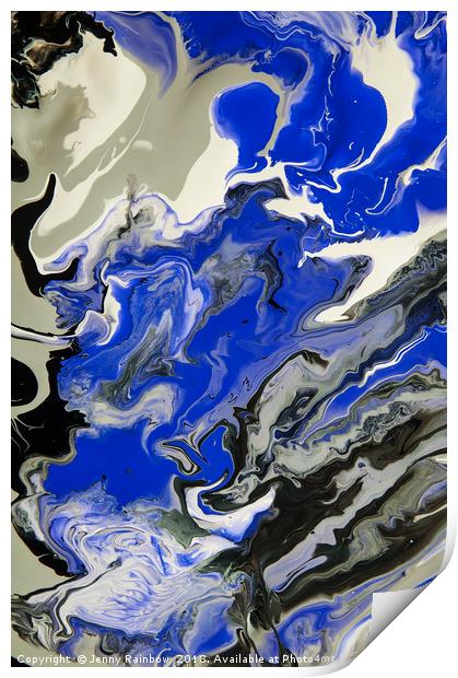 The Rivers of Babylon. Abstract Fragment Print by Jenny Rainbow