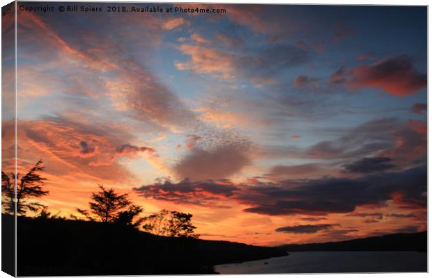 Loch Harport Sunset Canvas Print by Bill Spiers