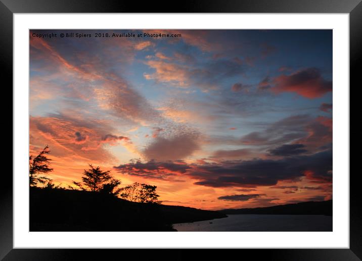 Loch Harport Sunset Framed Mounted Print by Bill Spiers