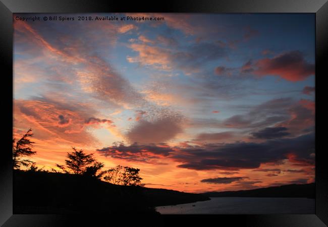 Loch Harport Sunset Framed Print by Bill Spiers