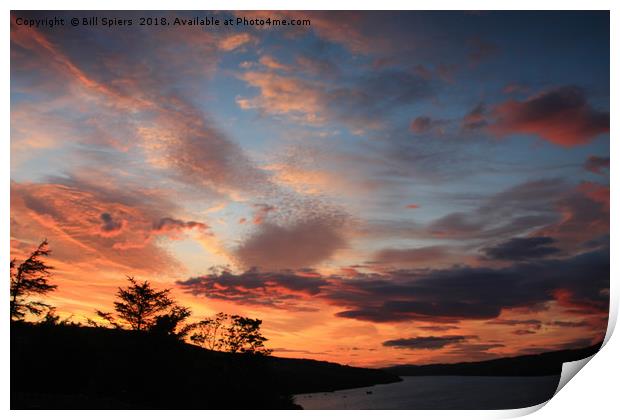 Loch Harport Sunset Print by Bill Spiers