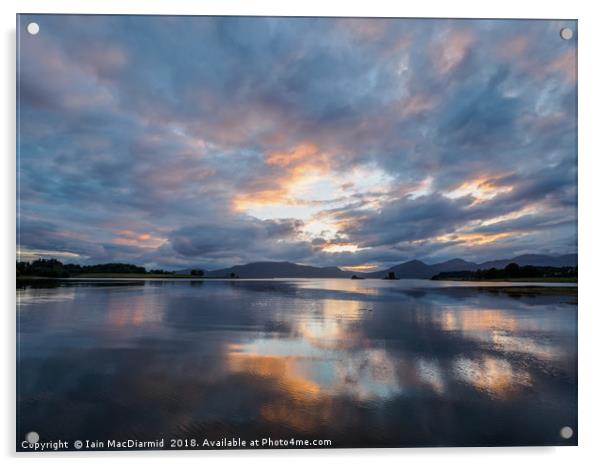 Big Sky Over Morvern Acrylic by Iain MacDiarmid