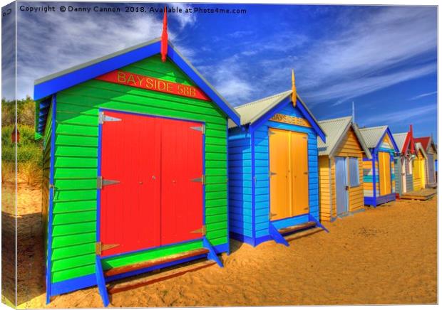 Beach Huts Canvas Print by Danny Cannon