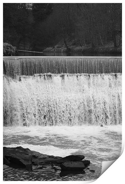Roach Bridge Waterfall Print by Peter Elliott 
