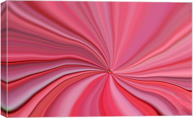 Pink Abstract Art Canvas Print by Donna Collett