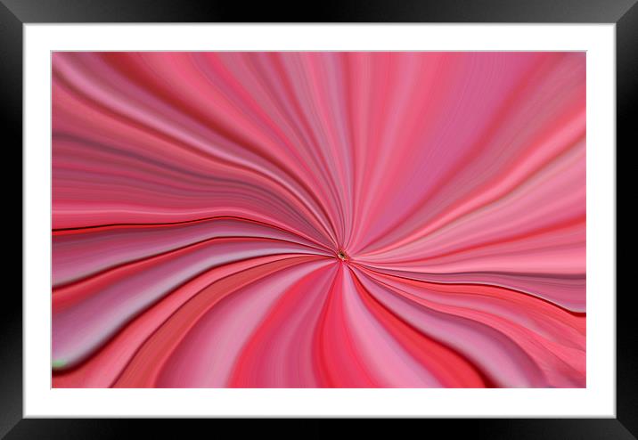 Pink Abstract Art Framed Mounted Print by Donna Collett