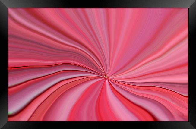 Pink Abstract Art Framed Print by Donna Collett