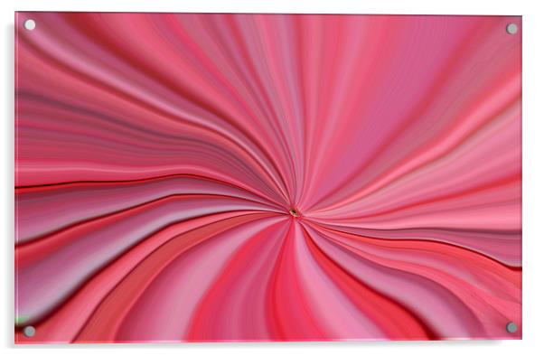 Pink Abstract Art Acrylic by Donna Collett