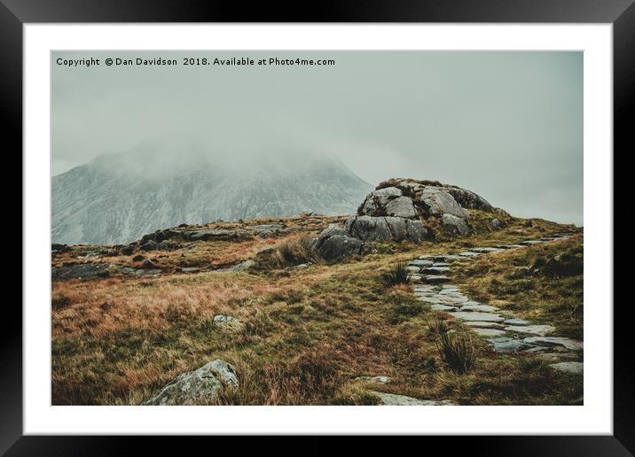 Hike Snowdonia Framed Mounted Print by Dan Davidson