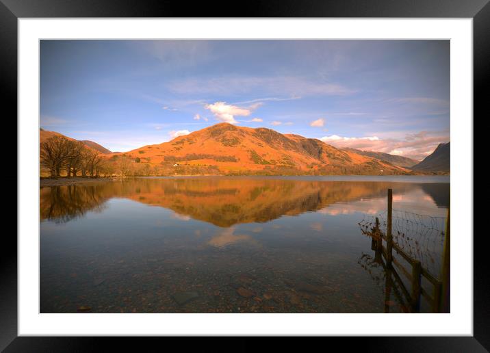 Buttermere Reflections  Framed Mounted Print by graham young