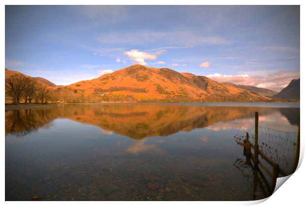 Buttermere Reflections  Print by graham young