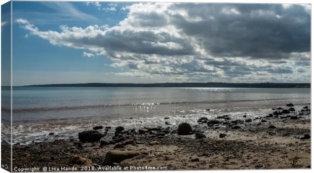 Filey Bay, North Yorkshire - 1 Canvas Print by Lisa Hands