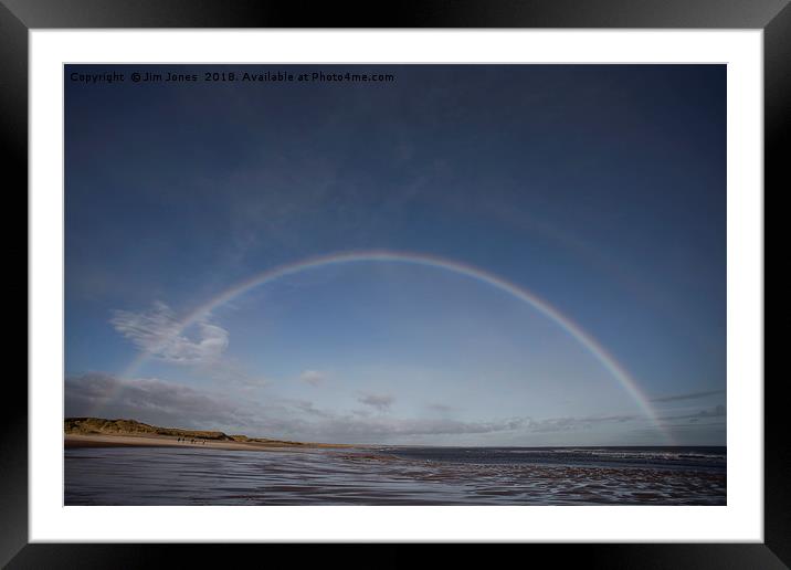 Another day, another rainbow Framed Mounted Print by Jim Jones