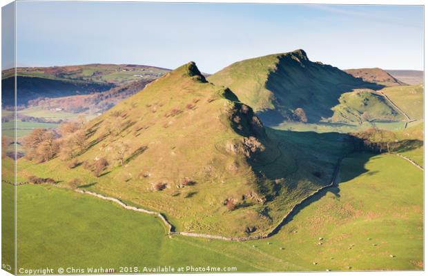 Chrome Hill and Parkhouse Hill - Peak District Canvas Print by Chris Warham