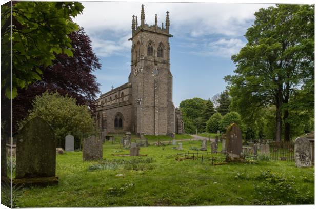 Church and Cemetary St.Andrews Canvas Print by Thomas Schaeffer