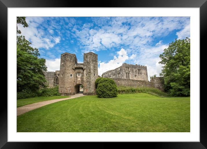 Berry Pomeroy Castle Framed Mounted Print by David Hare