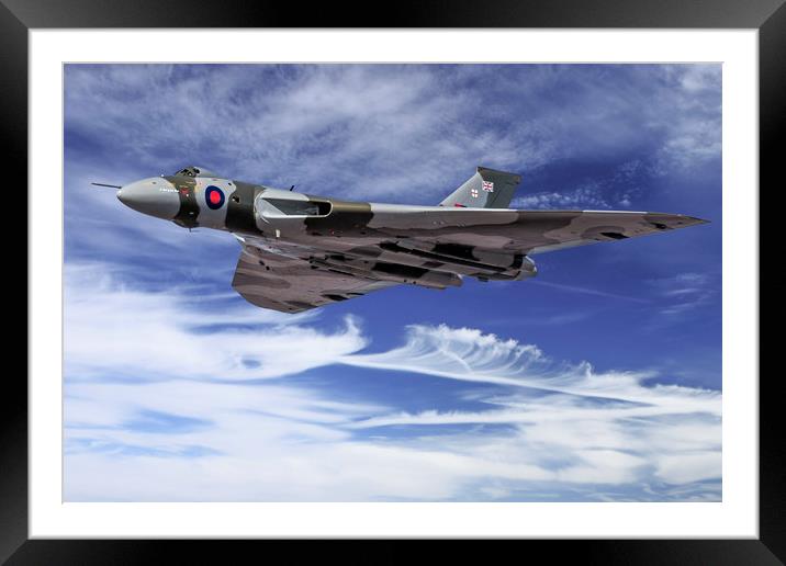 Avro Vulcan  rules the sky Framed Mounted Print by Rob Lester