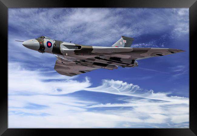 Avro Vulcan  rules the sky Framed Print by Rob Lester
