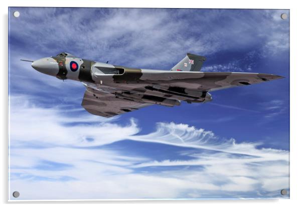 Avro Vulcan  rules the sky Acrylic by Rob Lester