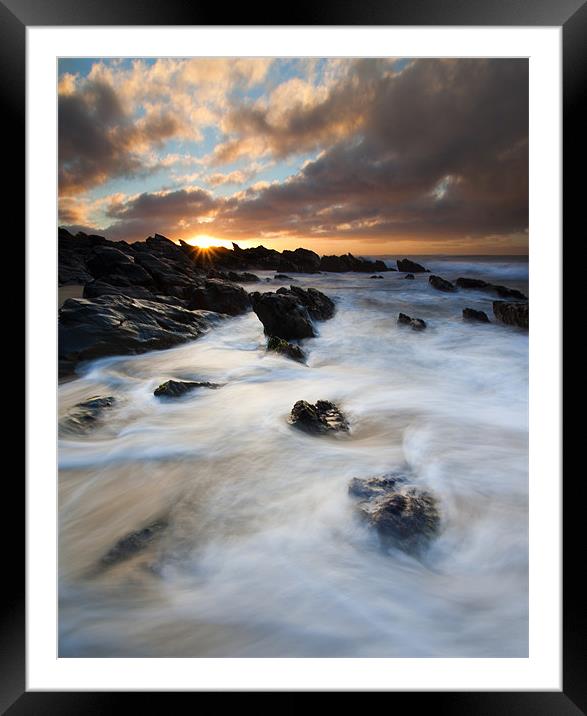 Boiling Tides Framed Mounted Print by Mike Dawson