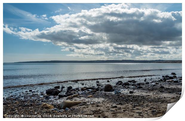 Filey Bay, North Yorkshire - 2 Print by Lisa Hands