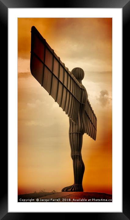 Angel of the North Framed Mounted Print by Jacqui Farrell