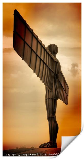 Angel of the North Print by Jacqui Farrell
