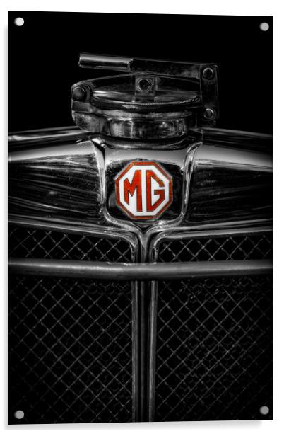 MG Grill Badge Acrylic by Adrian Evans