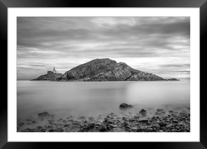 Mumbles lighthouse. Framed Mounted Print by Bryn Morgan