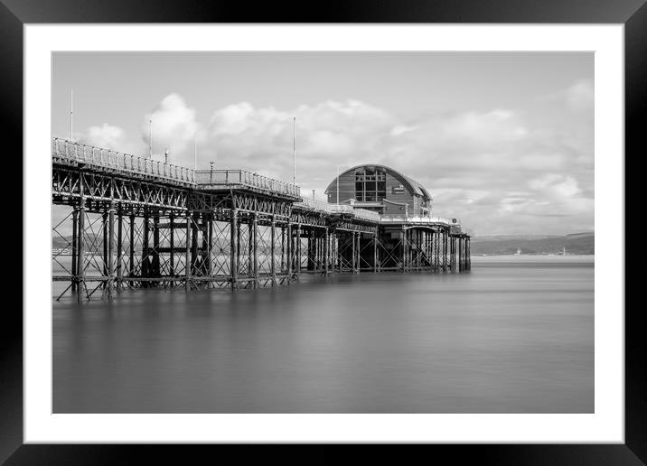 The new Lifeboat house on Mumbles pier. Framed Mounted Print by Bryn Morgan
