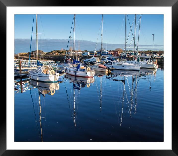 Nairn Harbour Framed Mounted Print by raymond mcintosh