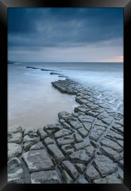 Lilstock Pavement Framed Print by Bob Small