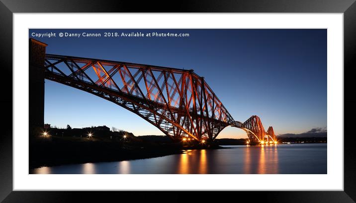 Forth Rail Bridge Framed Mounted Print by Danny Cannon