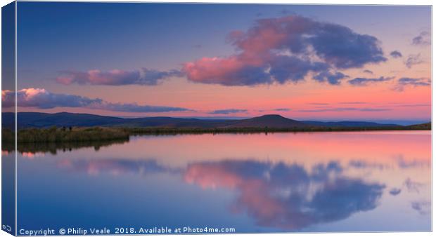 Keepers Pond Tranquil Sunset. Canvas Print by Philip Veale