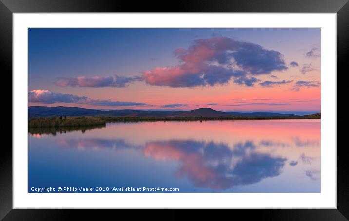Keepers Pond Tranquil Sunset. Framed Mounted Print by Philip Veale