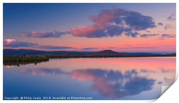 Keepers Pond Tranquil Sunset. Print by Philip Veale