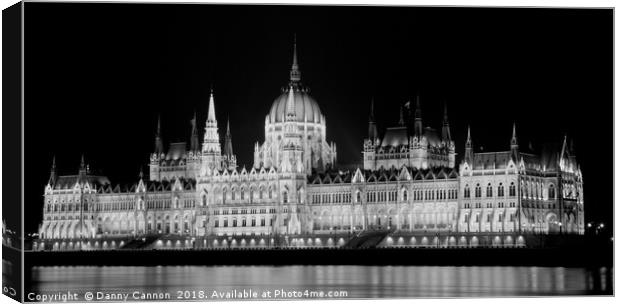 Hungarian Parliament Building Canvas Print by Danny Cannon