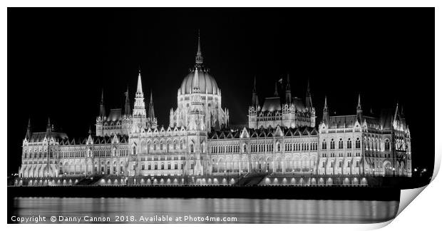 Hungarian Parliament Building Print by Danny Cannon